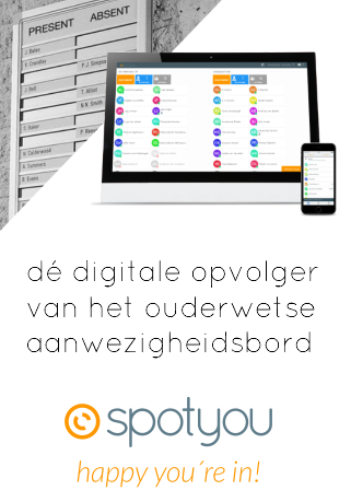 SpotYou, de digitale opvolger van het ouderwetse aanwezigheidsbord